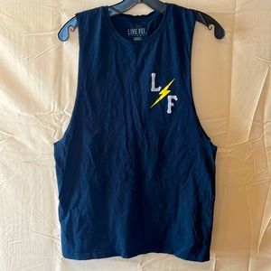 Live Fit cut off logo muscle tank